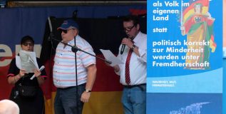 Wild setzt Seiferts Kampagne mit seinen Gesangskünsten in Szene (Steglitz, 18.06.2018)